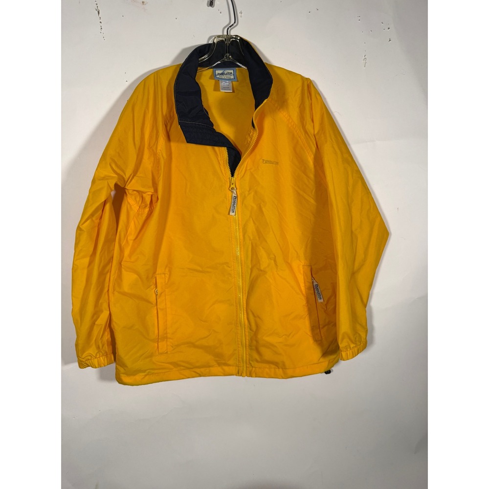 Pendleton Originals Mens Yellow Full Zip Nylon Windbreaker Jacket Size M